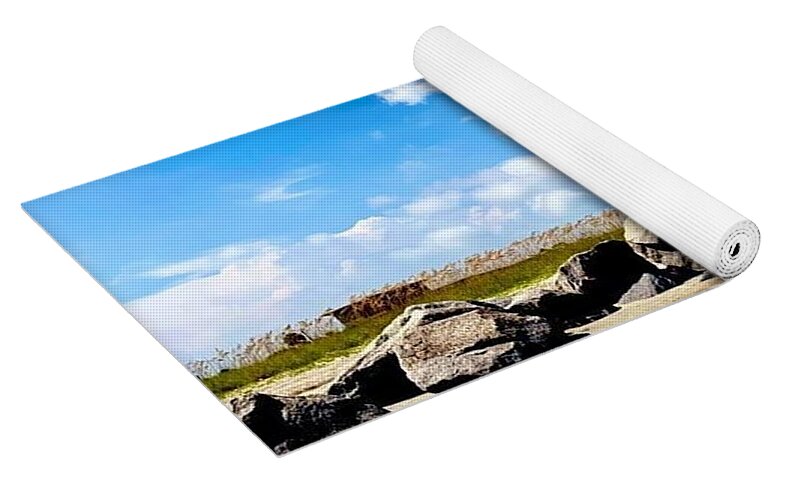 Lighthouse Under Expansive Sky - Yoga Mat