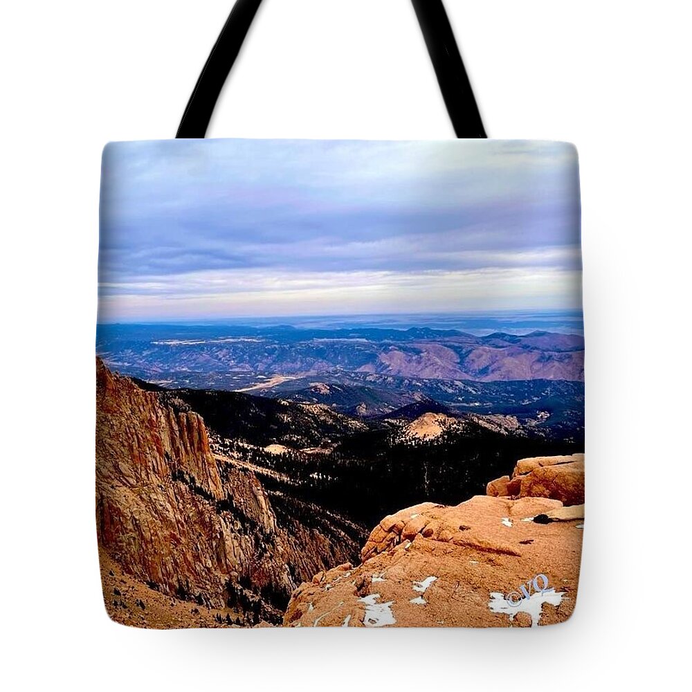 Majestic Mountain Panorama at Dawn - Tote Bag