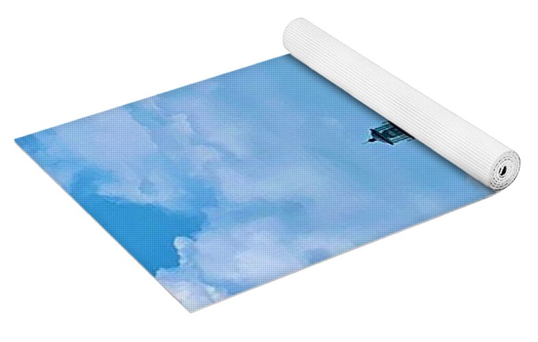 Serene Lighthouse by the Shoreline - Yoga Mat