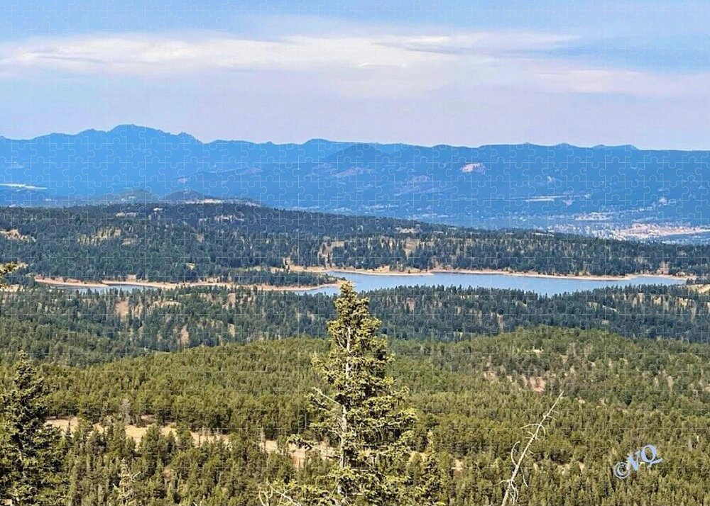 Serene Mountain Lake View - Puzzle