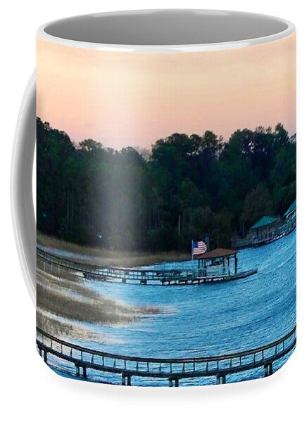 Tranquil Lakeside at Sunset - Mug