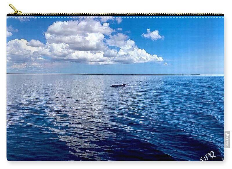 Tranquil Waters with Dolphin - Zip Pouch