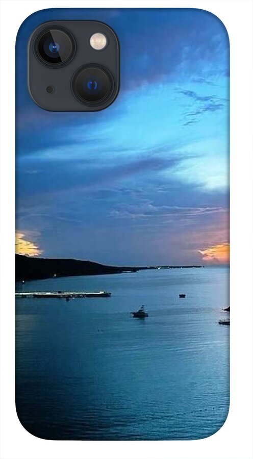 Vibrant Sunset Over Calm Waters - Phone Case