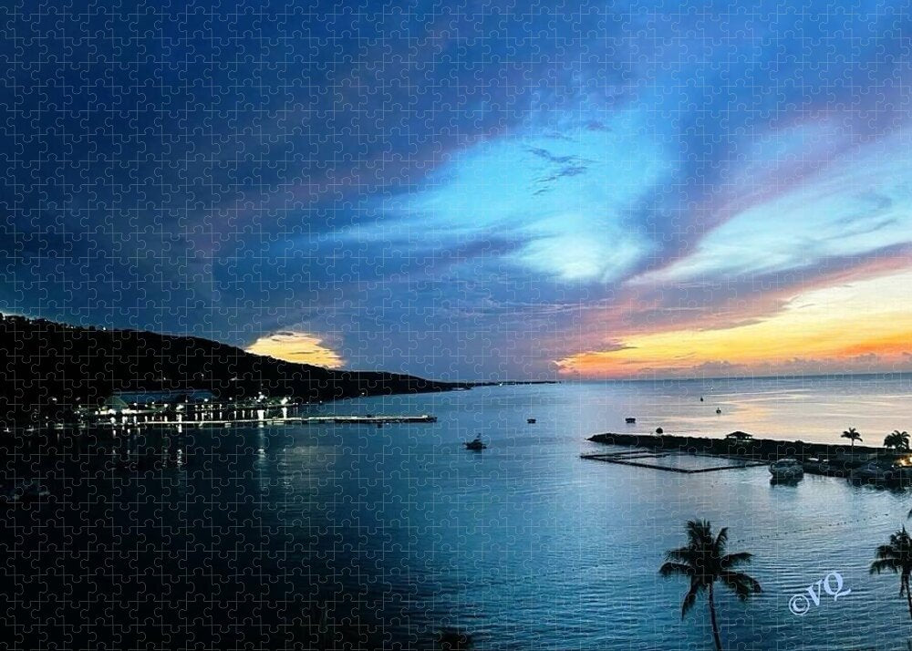 Vibrant Sunset Over Calm Waters - Puzzle