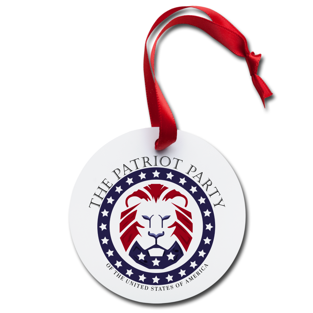 TPPP Original Logo Holiday Ornament - white