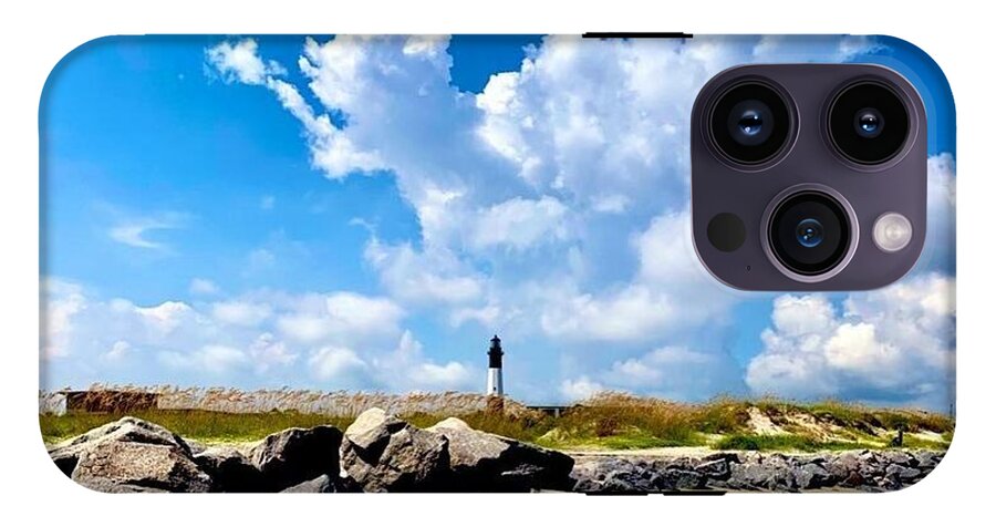 Lighthouse Under Expansive Sky - Phone Case