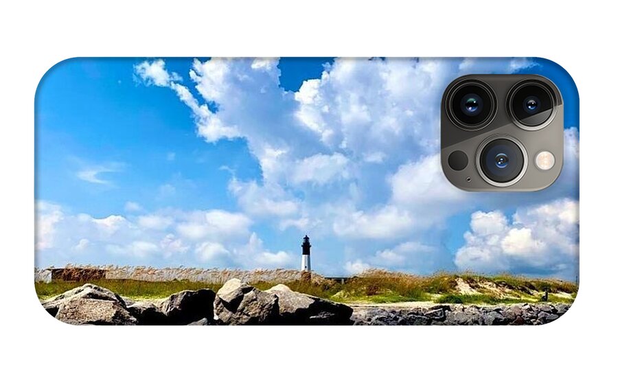 Lighthouse Under Expansive Sky - Phone Case