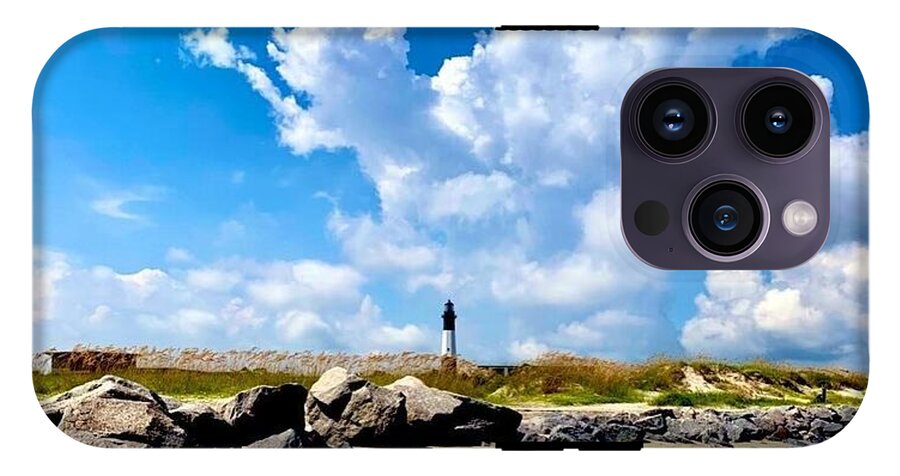 Lighthouse Under Expansive Sky - Phone Case