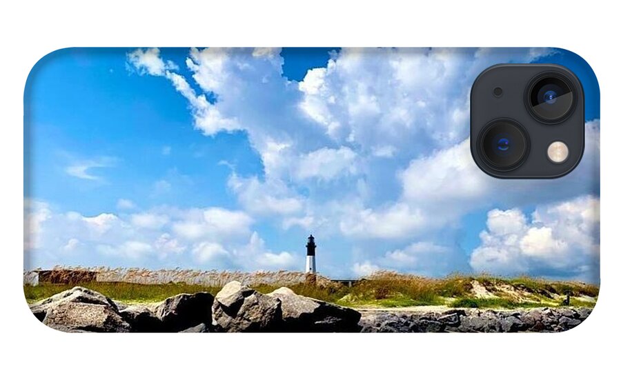 Lighthouse Under Expansive Sky - Phone Case