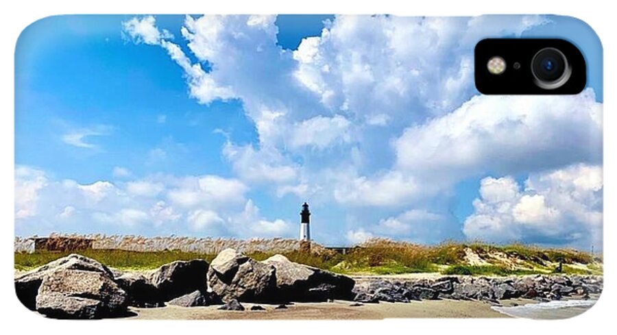 Lighthouse Under Expansive Sky - Phone Case