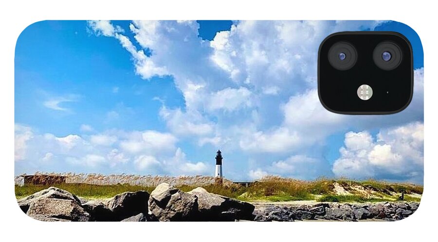 Lighthouse Under Expansive Sky - Phone Case