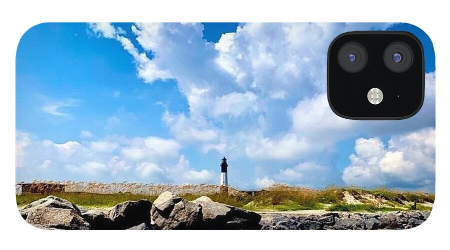 Lighthouse Under Expansive Sky - Phone Case