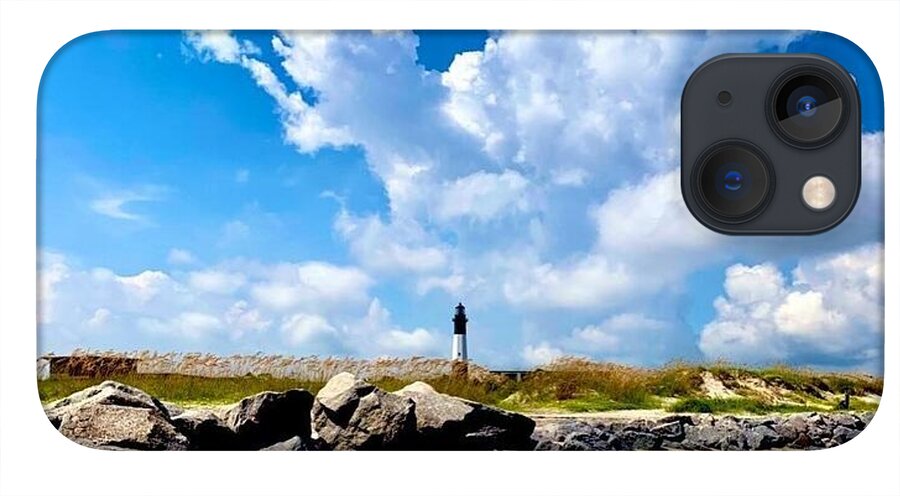 Lighthouse Under Expansive Sky - Phone Case