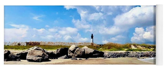 Lighthouse Under Expansive Sky - Yoga Mat