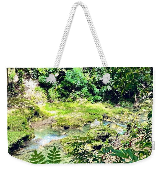 Lush Jungle Stream - Weekender Tote Bag