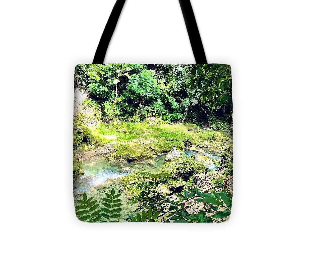Lush Jungle Stream - Tote Bag