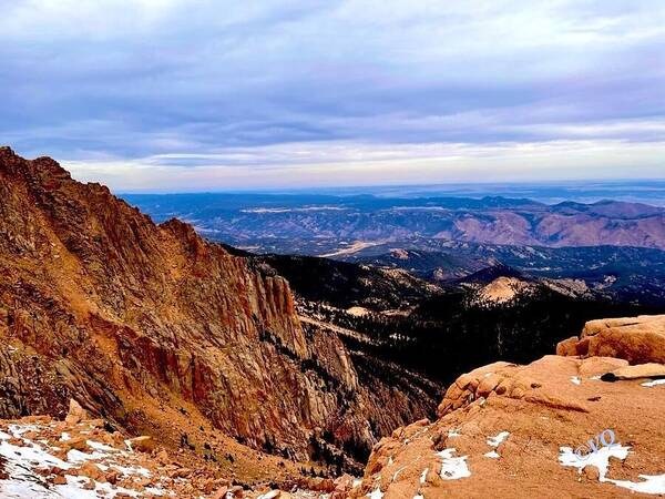 Majestic Mountain Panorama at Dawn - Art Print