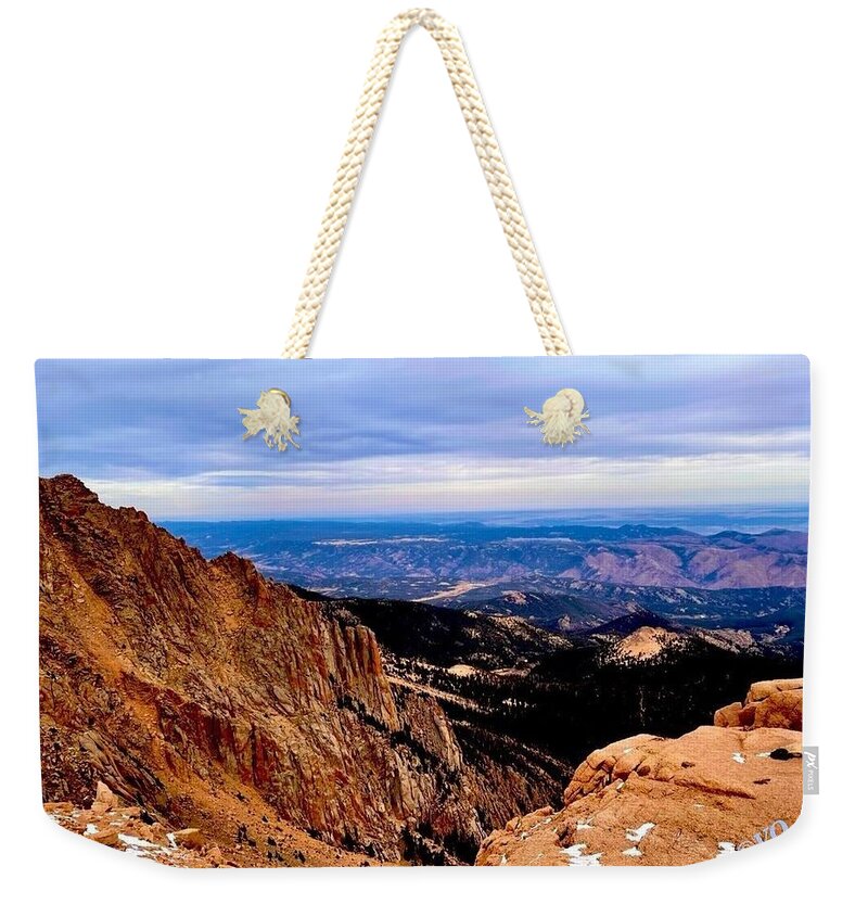 Majestic Mountain Panorama at Dawn - Weekender Tote Bag