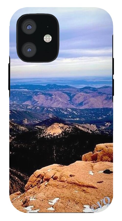 Majestic Mountain Panorama at Dawn - Phone Case