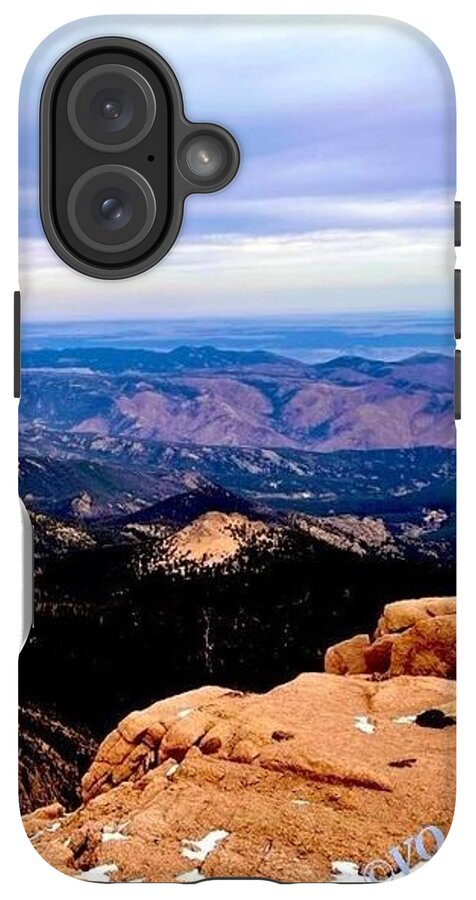 Majestic Mountain Panorama at Dawn - Phone Case