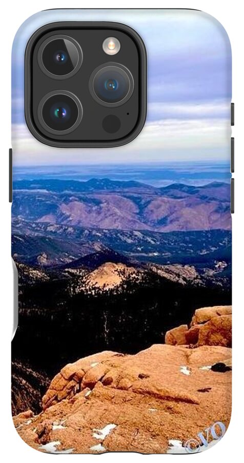 Majestic Mountain Panorama at Dawn - Phone Case