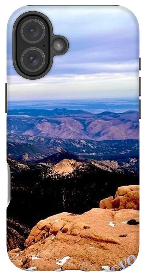 Majestic Mountain Panorama at Dawn - Phone Case