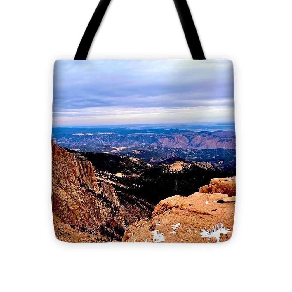 Majestic Mountain Panorama at Dawn - Tote Bag