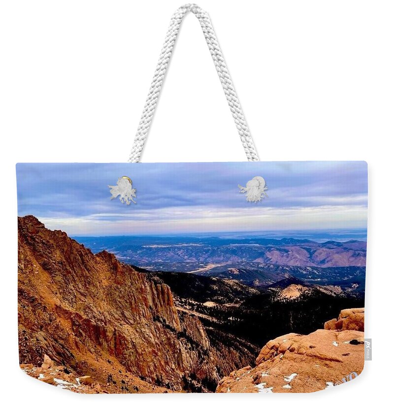 Majestic Mountain Panorama at Dawn - Weekender Tote Bag