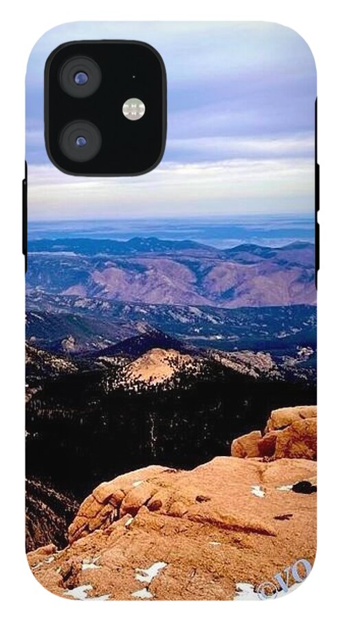 Majestic Mountain Panorama at Dawn - Phone Case