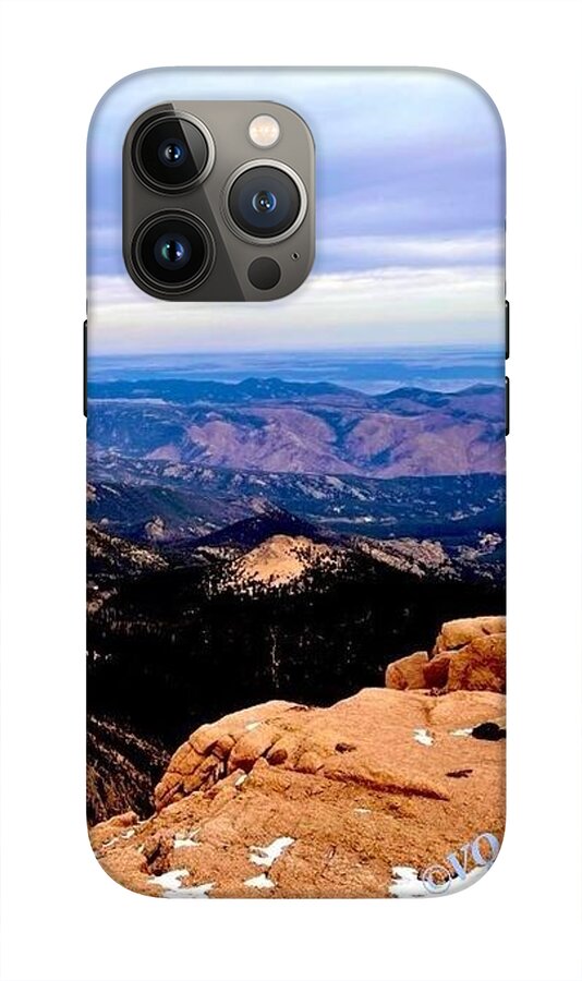 Majestic Mountain Panorama at Dawn - Phone Case