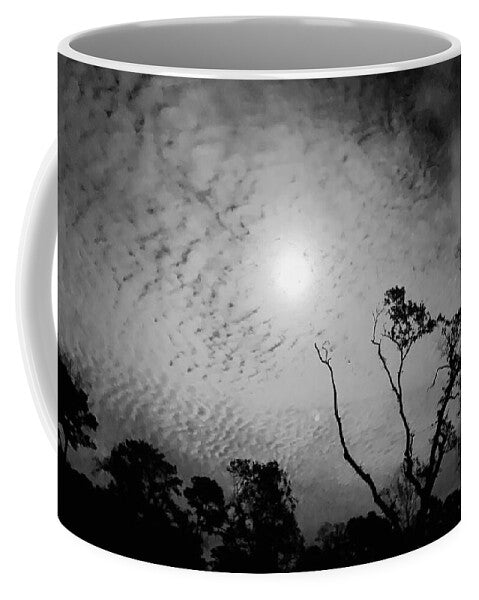 Moonlit Night with Silhouetted Trees - Mug