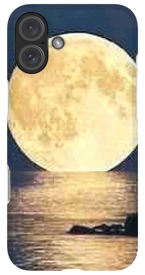 Moonrise Over Tranquil Waters - Phone Case