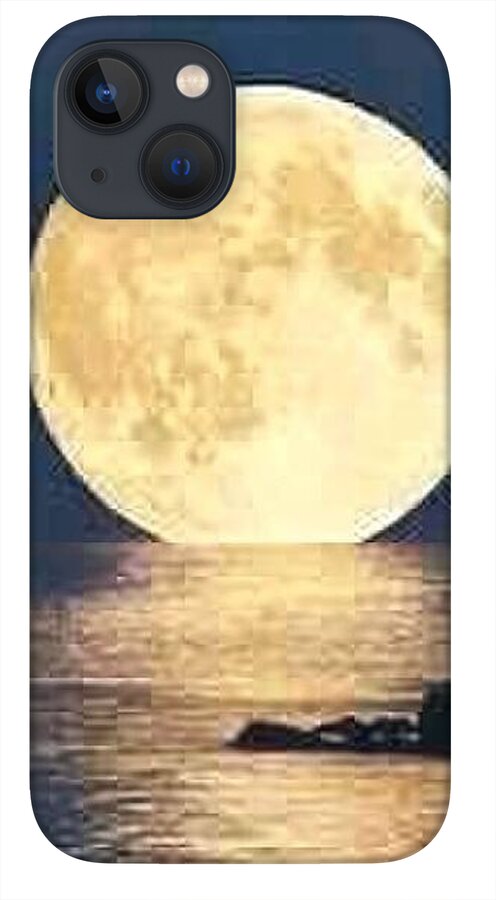 Moonrise Over Tranquil Waters - Phone Case