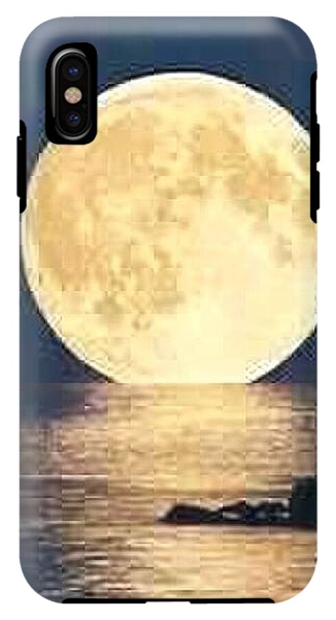 Moonrise Over Tranquil Waters - Phone Case