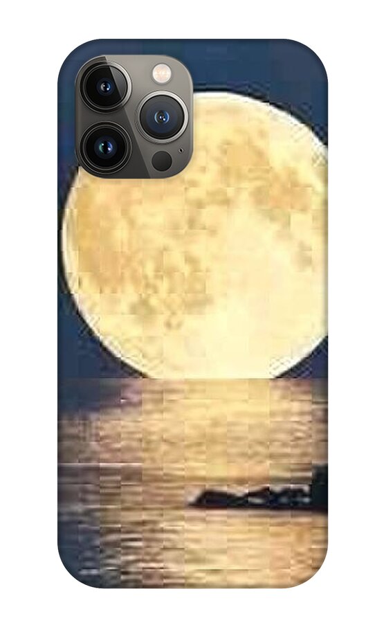 Moonrise Over Tranquil Waters - Phone Case