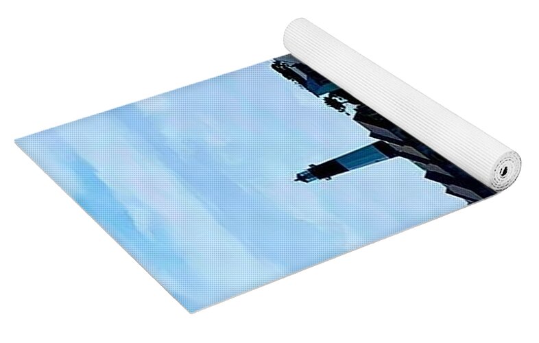 Seagulls on a Sandy Shoreline - Yoga Mat