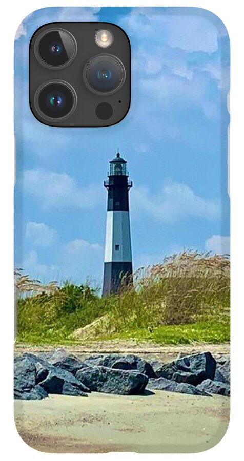 Serene Lighthouse by the Shoreline - Phone Case