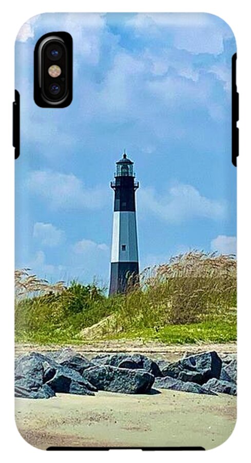 Serene Lighthouse by the Shoreline - Phone Case
