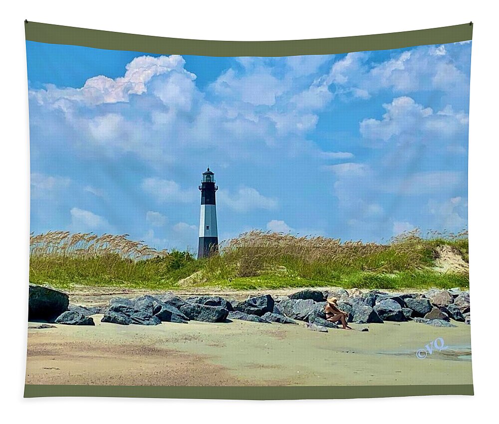 Serene Lighthouse by the Shoreline - Tapestry
