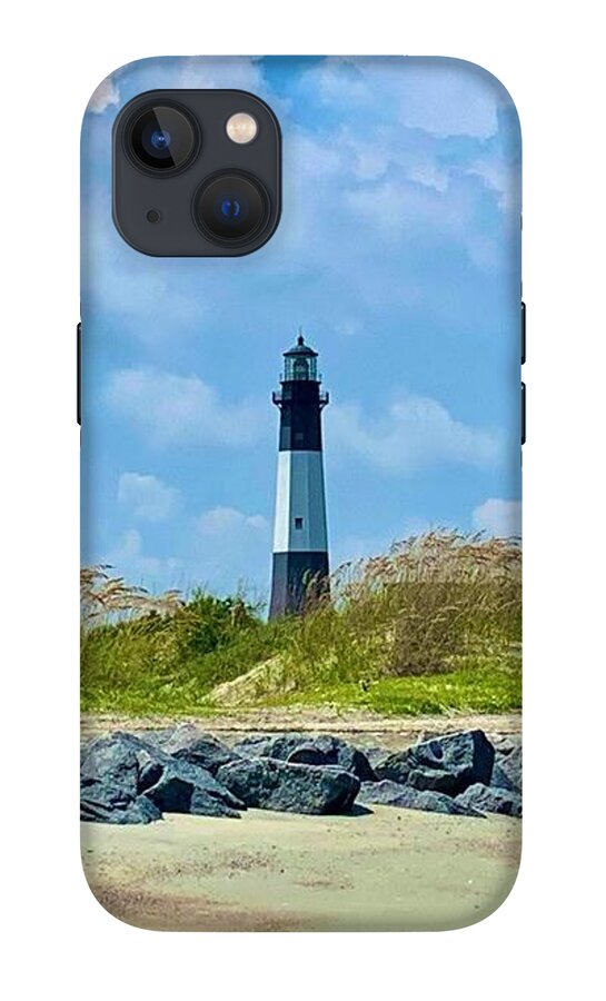 Serene Lighthouse by the Shoreline - Phone Case
