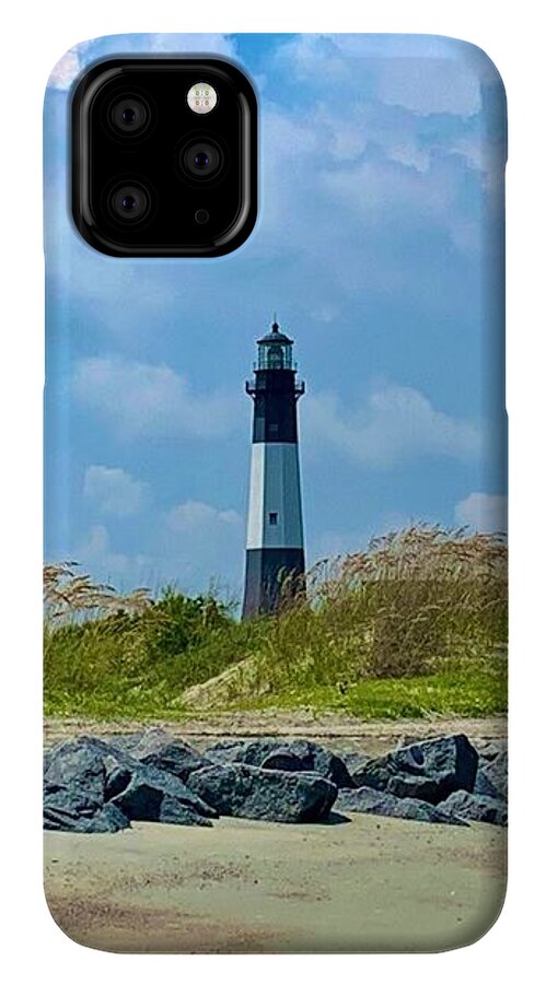 Serene Lighthouse by the Shoreline - Phone Case
