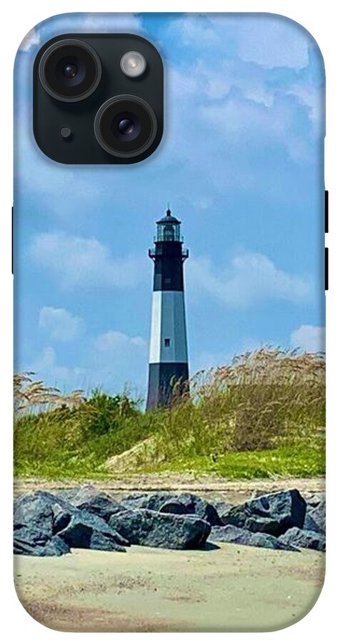 Serene Lighthouse by the Shoreline - Phone Case