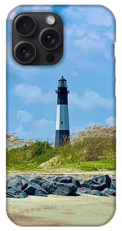 Serene Lighthouse by the Shoreline - Phone Case
