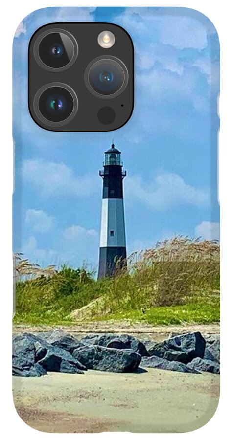 Serene Lighthouse by the Shoreline - Phone Case