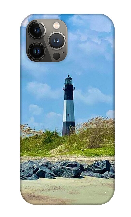 Serene Lighthouse by the Shoreline - Phone Case