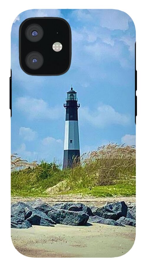 Serene Lighthouse by the Shoreline - Phone Case