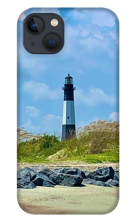 Serene Lighthouse by the Shoreline - Phone Case