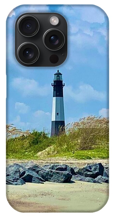 Serene Lighthouse by the Shoreline - Phone Case