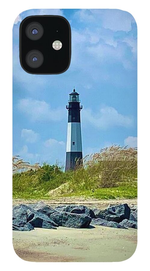 Serene Lighthouse by the Shoreline - Phone Case