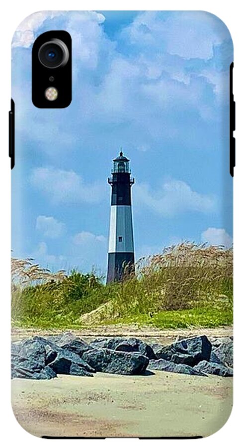 Serene Lighthouse by the Shoreline - Phone Case